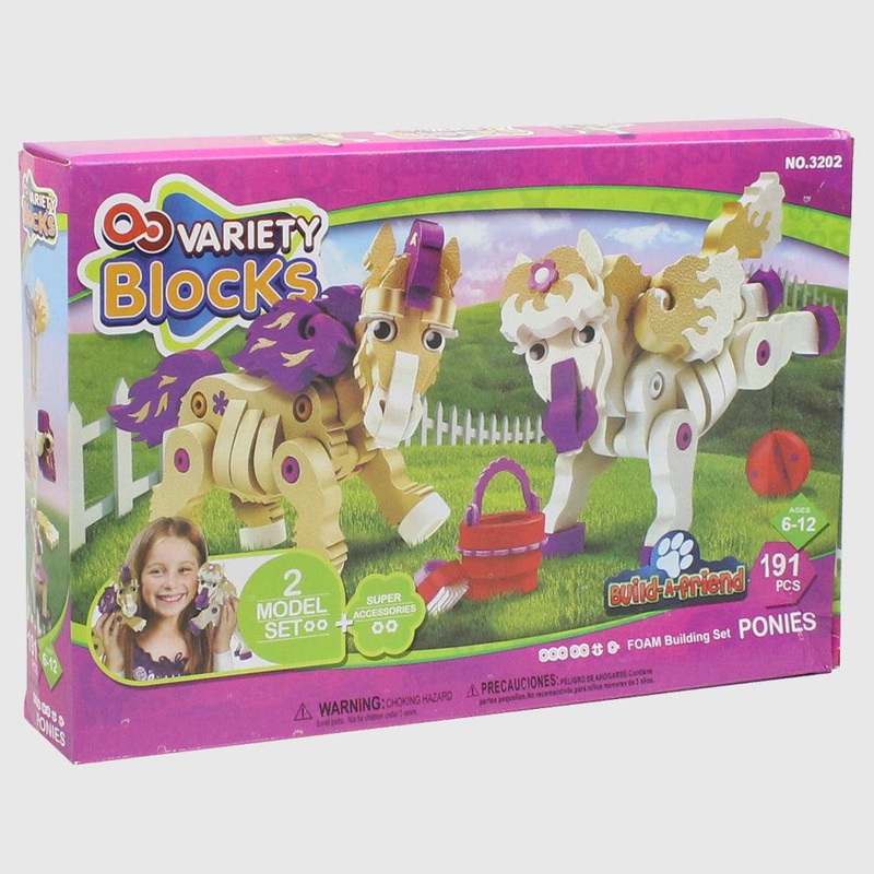 Variety Blocks Building Set – Ponies 191 Pcs