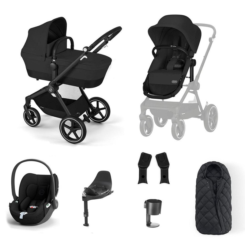 CYBEX EOS Lux Luxury Bundle – Moon Black
