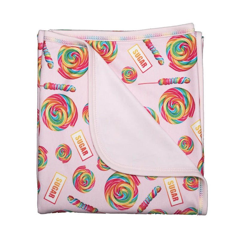 Double Layer Blanket Pink Lollipops