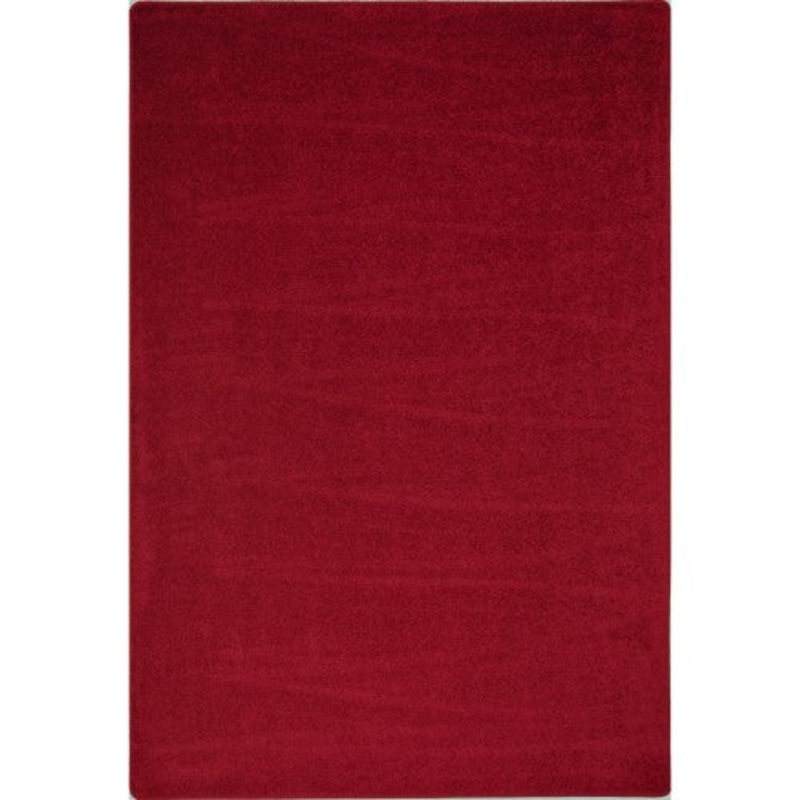 Endurance Solid Color Rug, 6′ x 9′ Rectangle, Burgundy