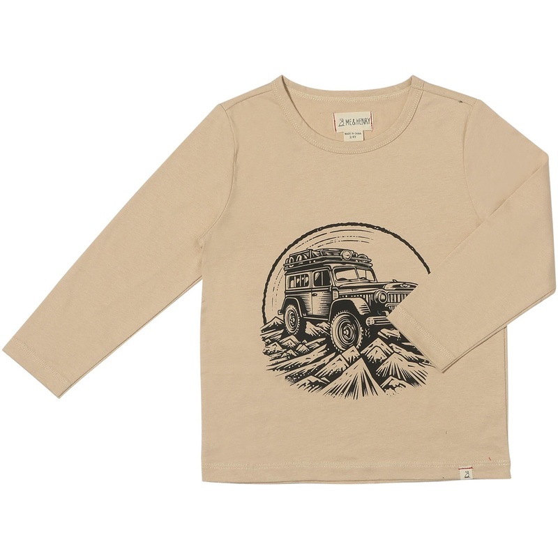 Me & Henry Cherokee Tee | Tan Jeep