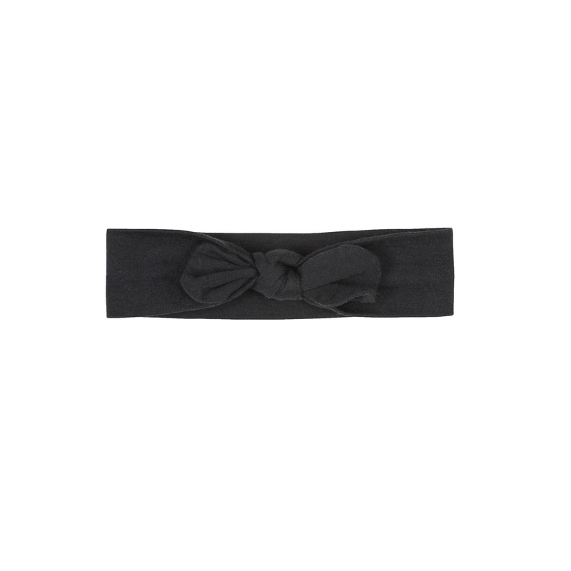 Bow Headband – Black 0-6 months