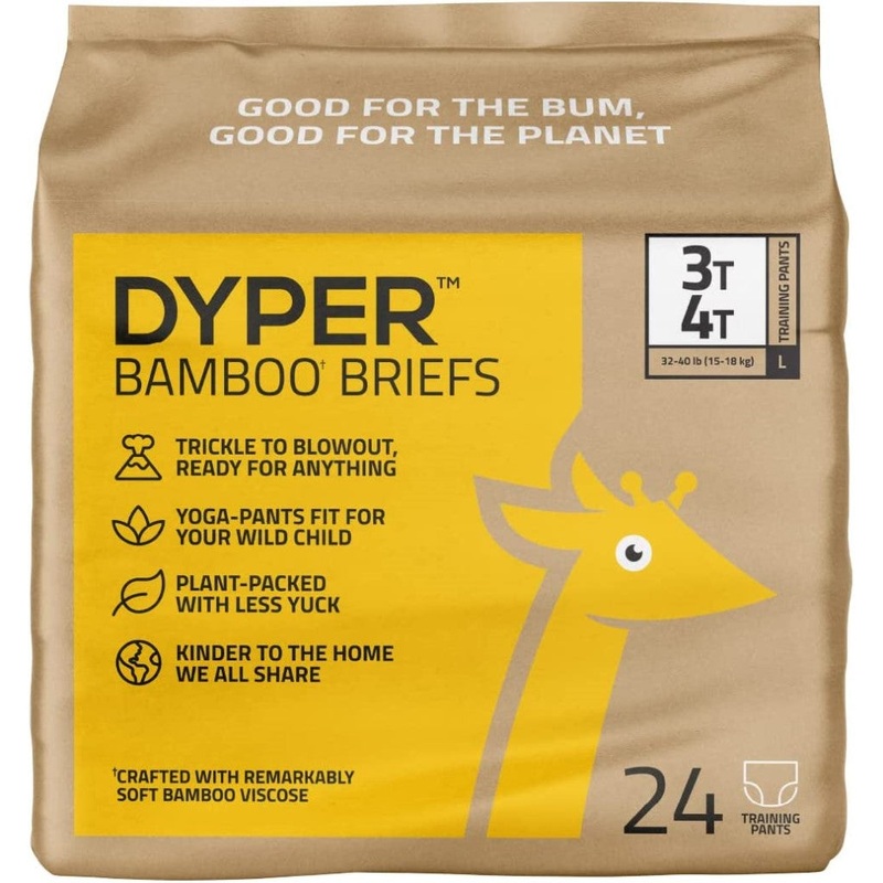 Dyper Compostable BRIEFS Medium – 13-24 lbs