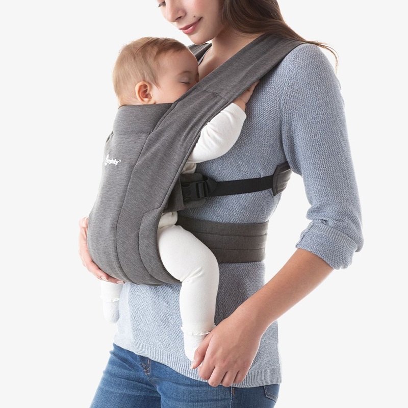 Ergo Embrace Soft Knit Newborn Carrier Heather Gray
