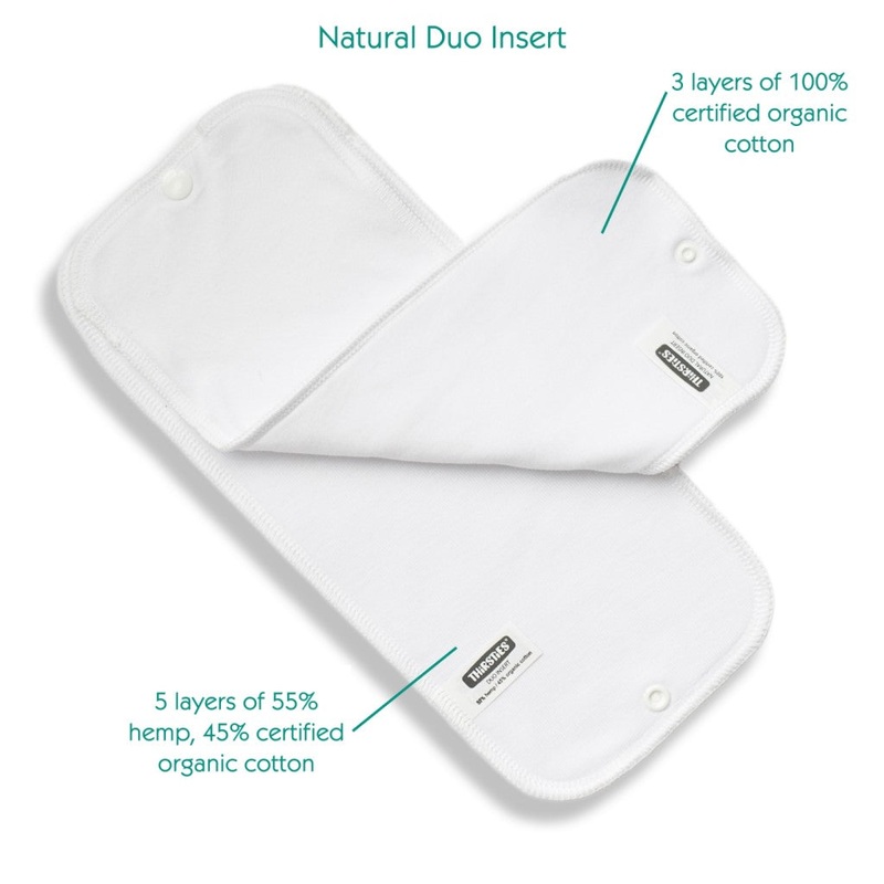 Natural Duo Cloth Diaper Insert Size 1 (6-18 lbs)