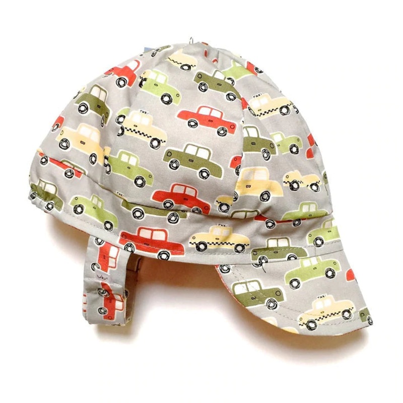 Organic Reversible EcoCap Sun Hat – Hot Rod XXS (0-3 months)