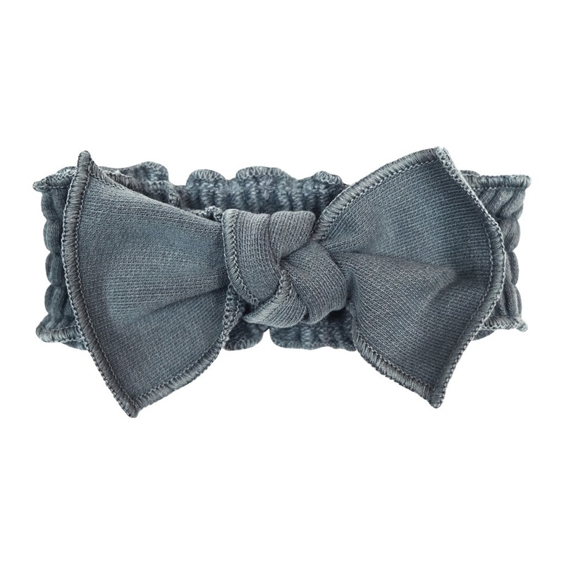 French Terry Tie Headband – Moonstone 0-12 months