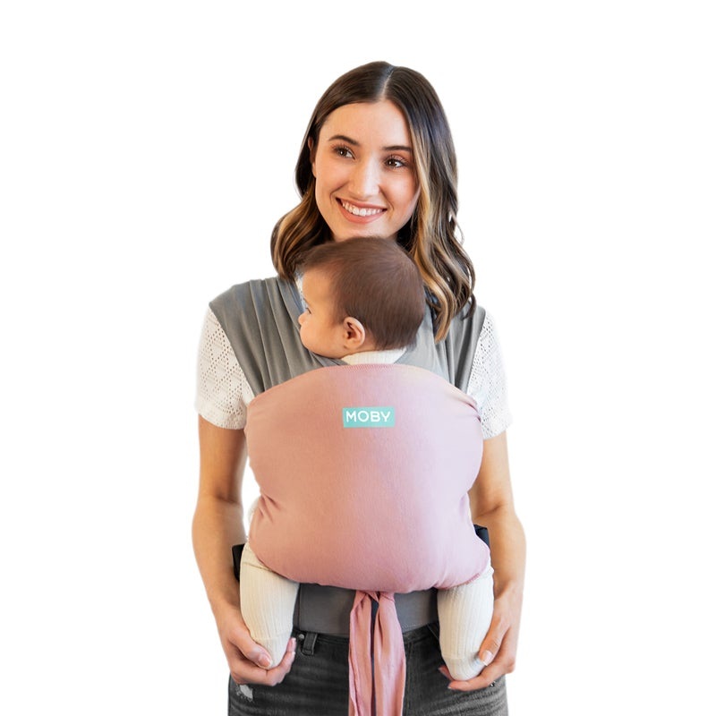Moby Easy Wrap Baby Carrier Dusty Rose