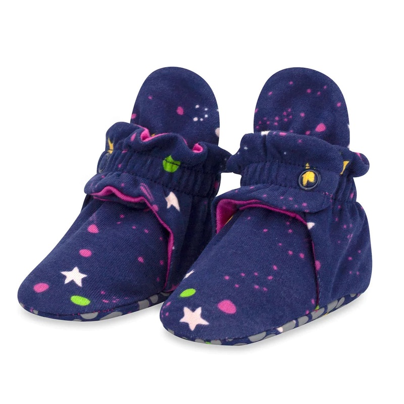 Organic Cotton Baby Booties – Galaxy 0-3 months