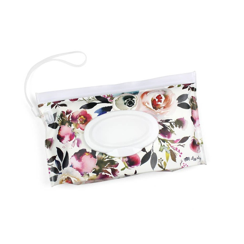 Take and Travel Pouch Reusable Wipes Case – Blush Floral