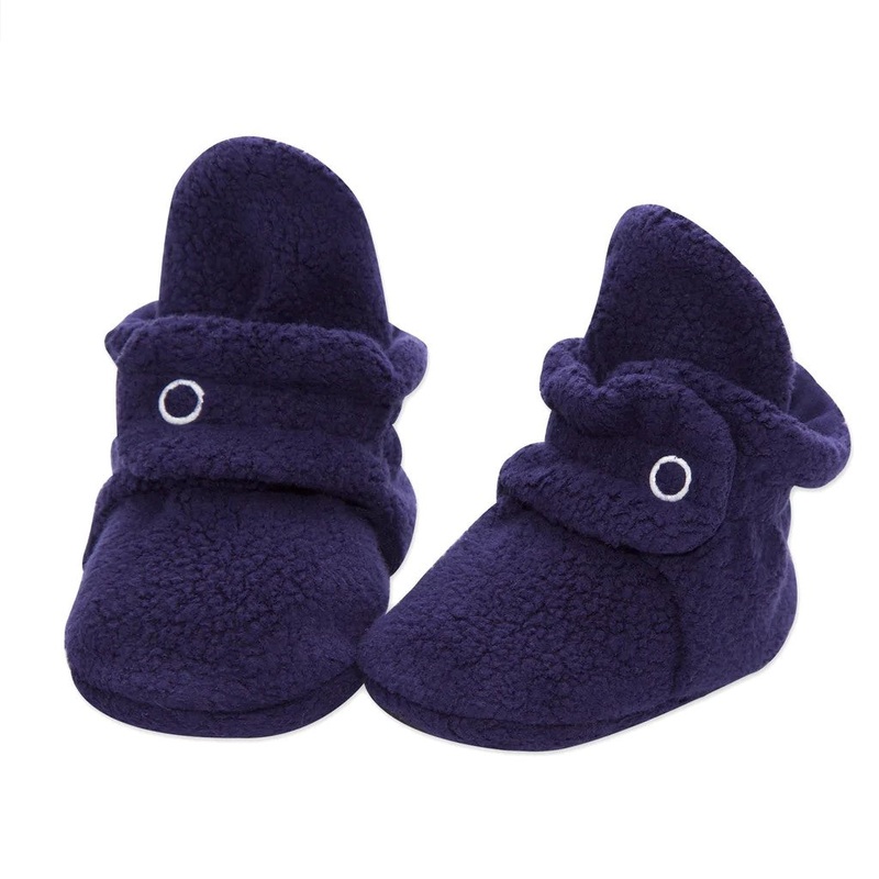 Cozie Fleece Baby Booties – Navy 0-3 months