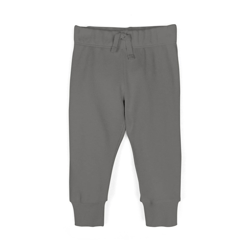 Organic Cruz Jogger Pants – Pewter 0-3 months