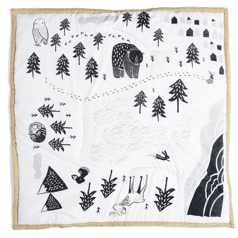 Organic Quilted Cotton Play Mat – Explore