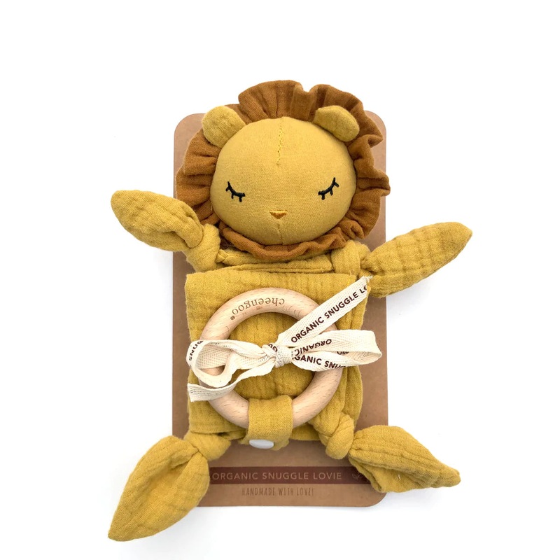 Organic Snuggle Lovie Blanket – Lion