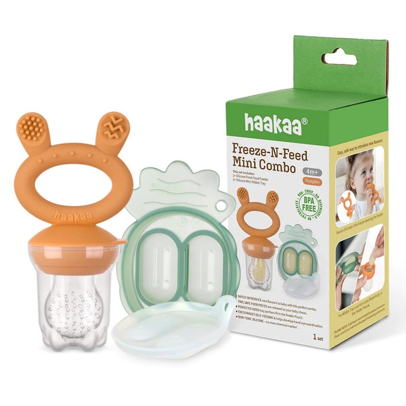 Freeze-N-Feed Mini Combo – Self-Feeder + Nibble Tray Pea Green