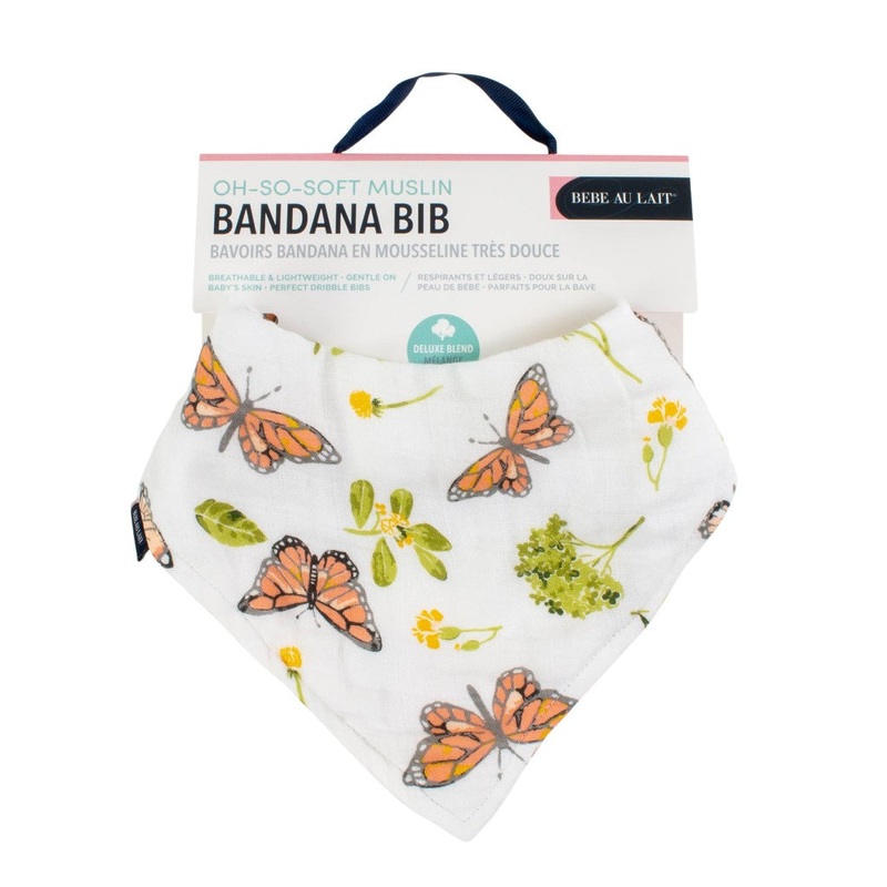 Oh So Soft Muslin Bandana Bib – Butterfly