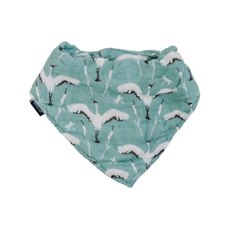 Oh So Soft Muslin Bandana Bib – Crane