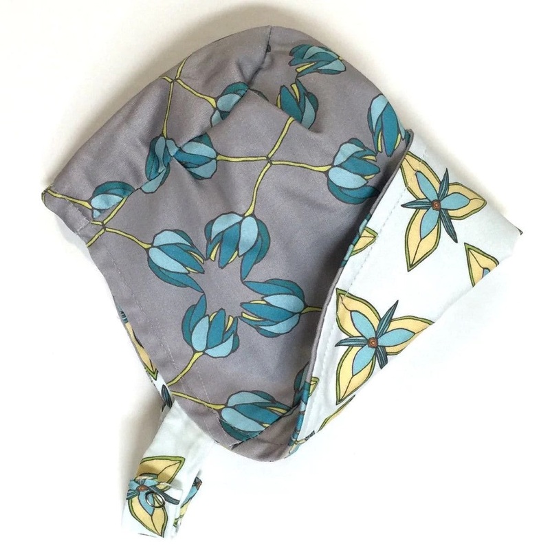 Organic Reversible EcoBonnet Sun Hat – Printemps XXS 0-3 months