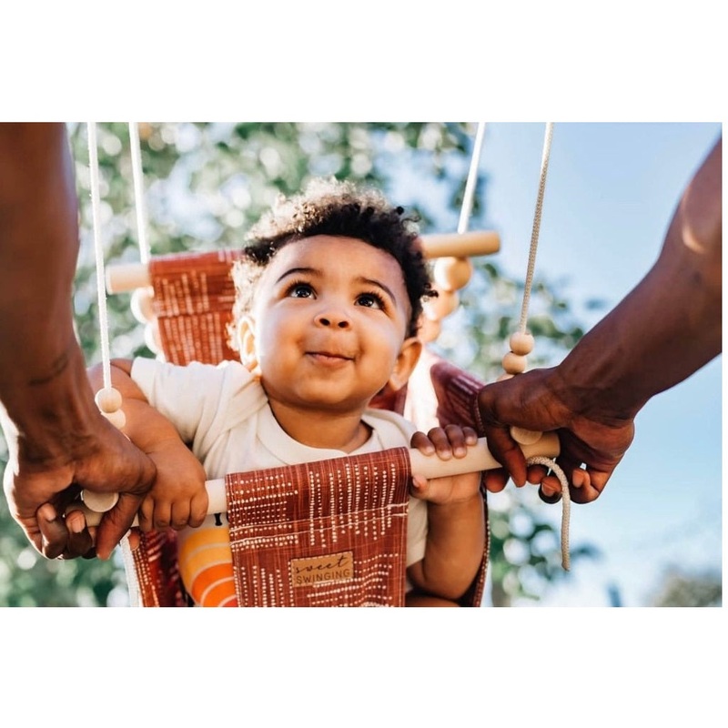 Indoor Baby/Child Swing – Brick 0 Braided White 8′