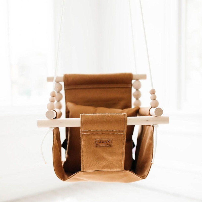 Indoor Baby/Child Swing – Nutmeg 0 Braided White 8′