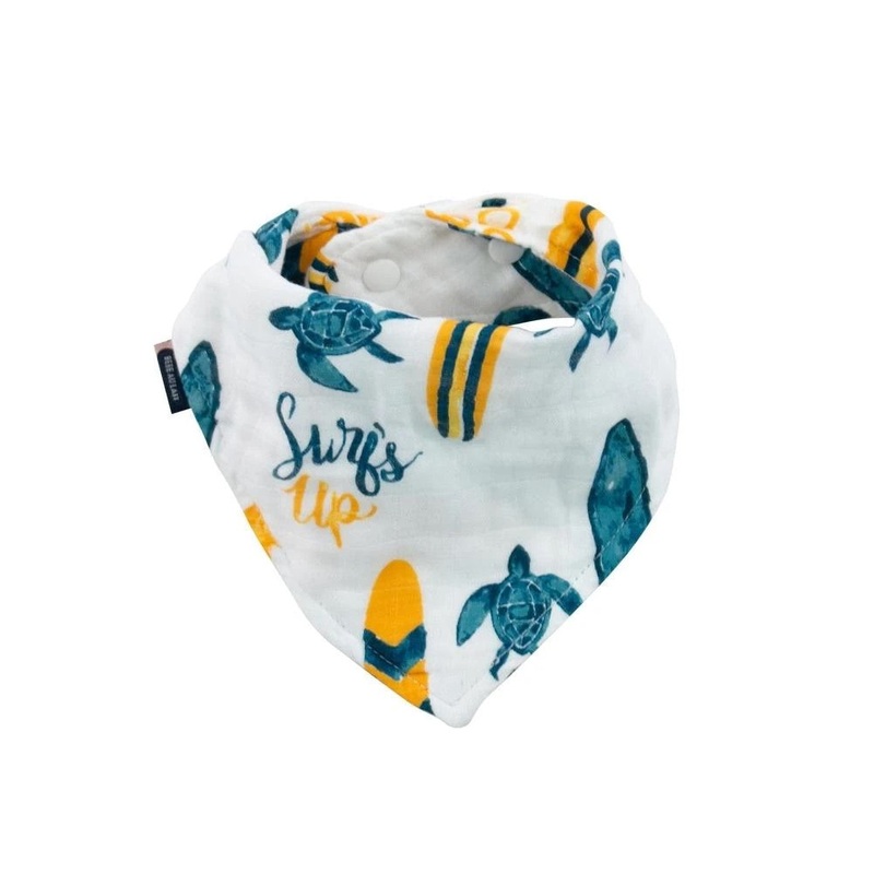 Oh So Soft Muslin Bandana Bib – Surf