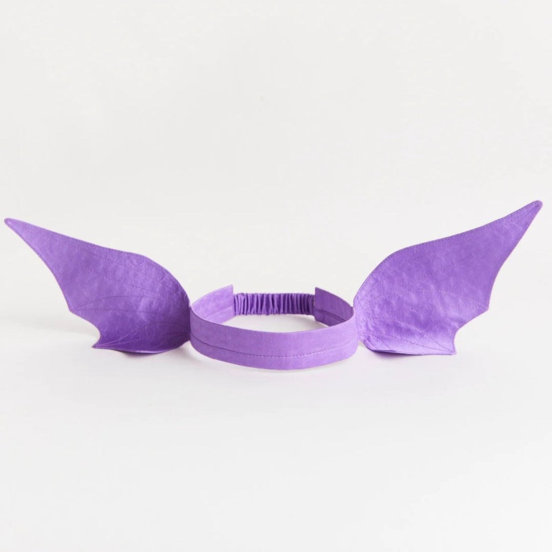 Silk Dragon/Dinosaur Ears Headband – Purple 3 T/4 T/5 T/6 T/Youth Small/Youth Medium/Adult
