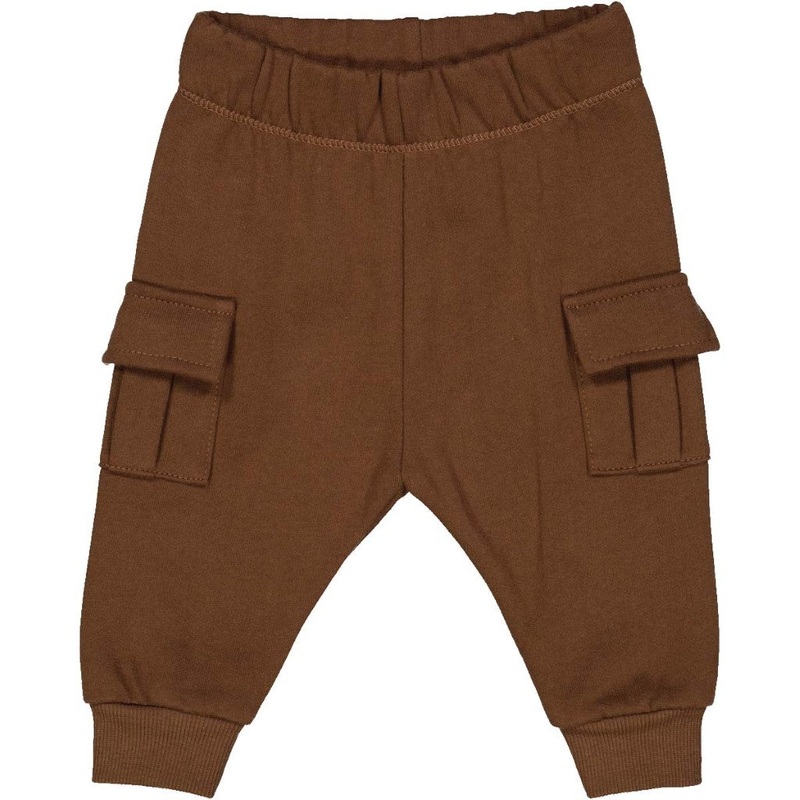 Baby Cargo Sweat Pants – Bark 0-3 months