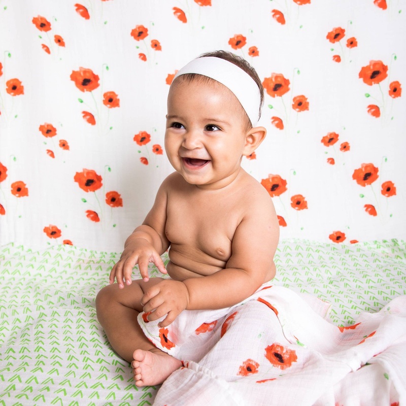 Organic Cotton Muslin Swaddle 2-Pack – Poppy Fields
