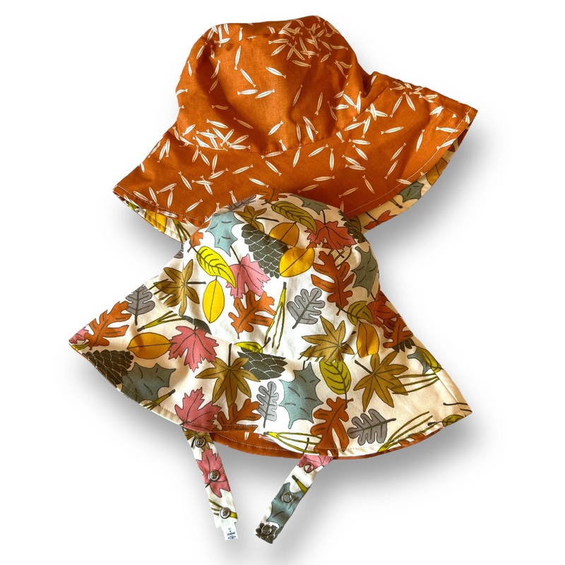 Organic Reversible Bucket Sun Hat – Escher XXS (0-3 months)