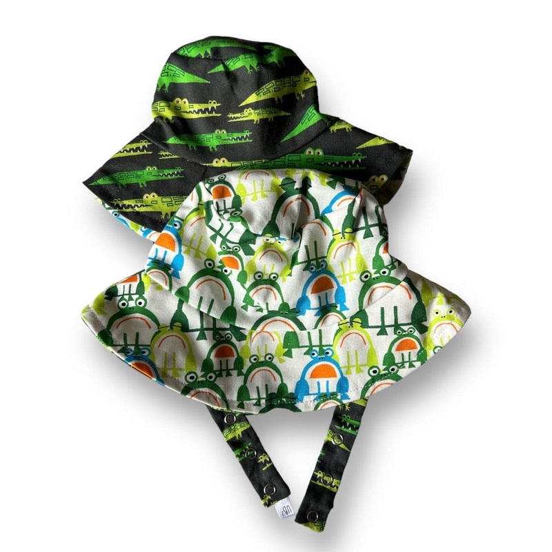 Organic Reversible Bucket Sun Hat – Wetlands XXS (0-3 months)