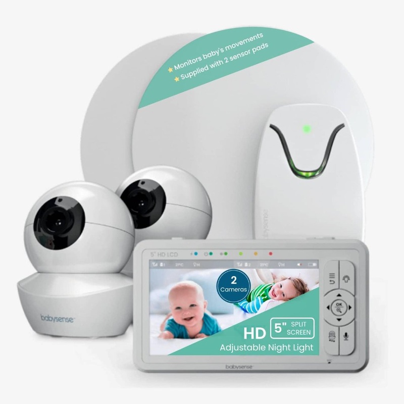 Babysense True Sleep: Video Baby Monitor with Breathing Motion Detection & Safety Alerts, 1 or 2 Cameras 1-Camera