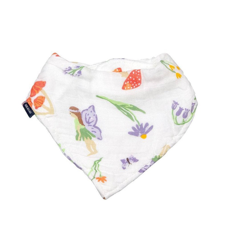 Oh So Soft Muslin Bandana Bib – Woodland Fairy