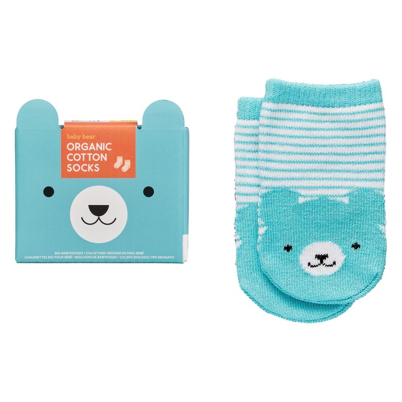 Organic Cotton Bear Baby Socks 0-6 months