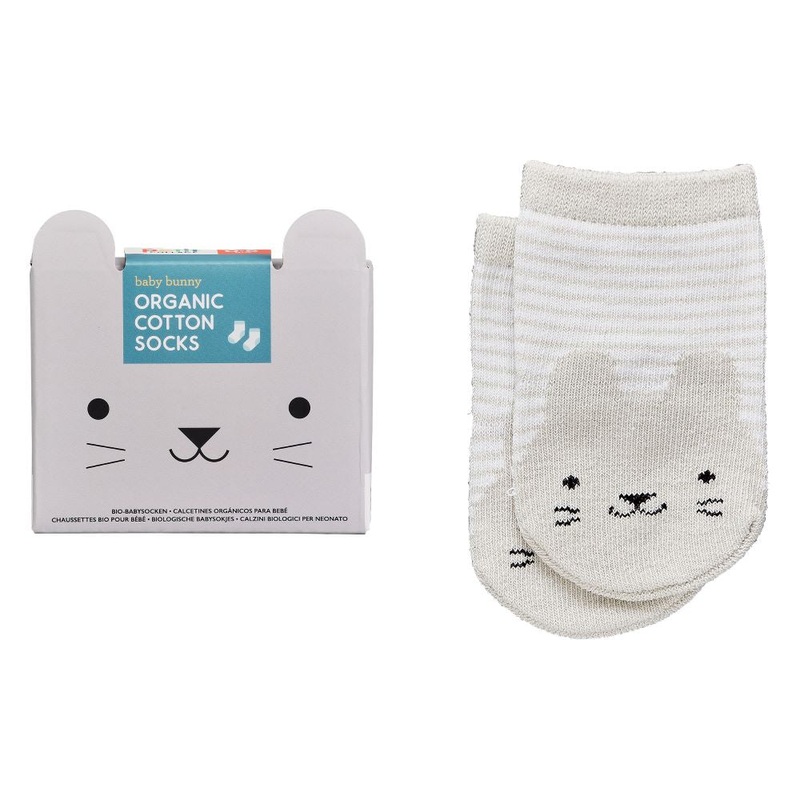 Organic Cotton Bunny Baby Socks 0-6 months
