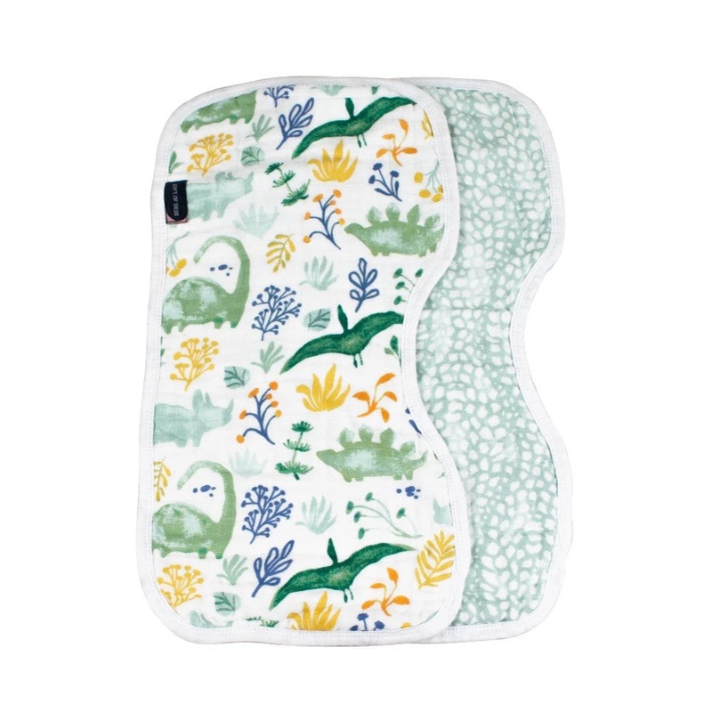 Classic Muslin Burp Cloths Set – Dino Roar + Upscale