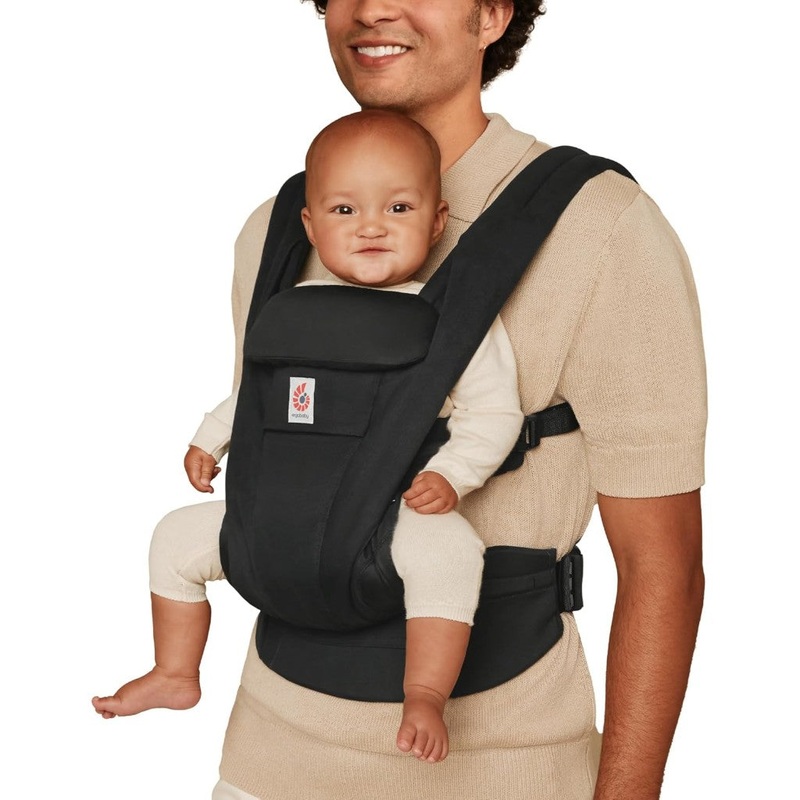 Omni Deluxe Cotton Baby Carrier – Onyx Black