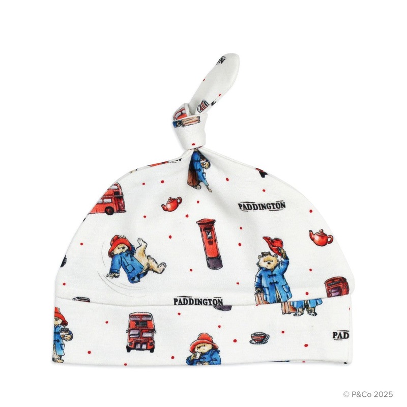 Organic Banded Top-Knot Hat – London Paddington Preemie-Newborn