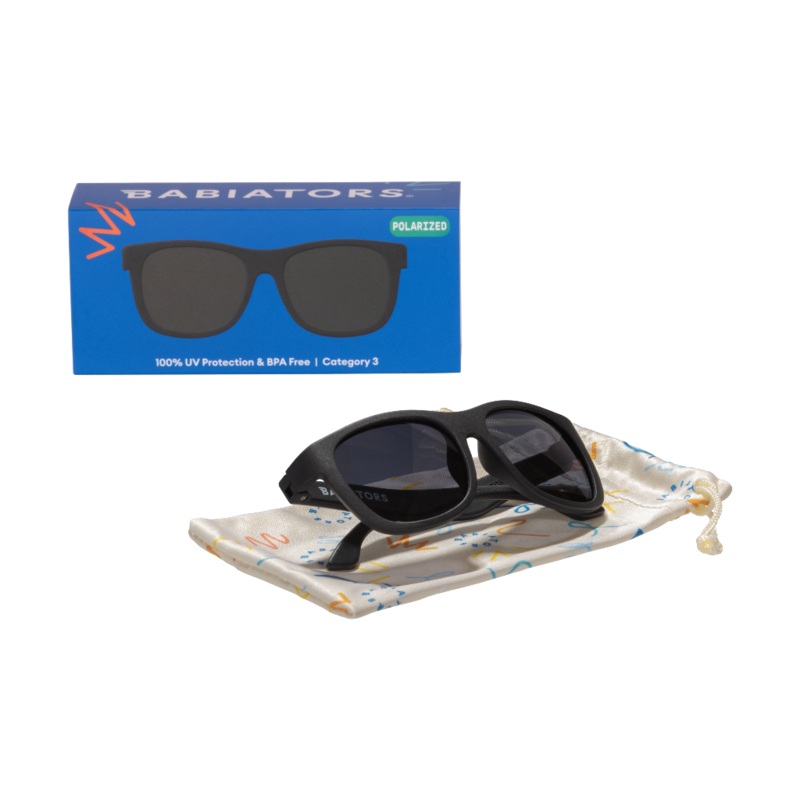 Baby and Kids Navigator Polarized Sunglasses – Jet Black/Gradient Lens 0-2 years