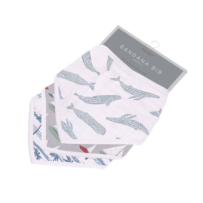 Bamboo Bandana Bibs 3 Pack – Ocean Tides