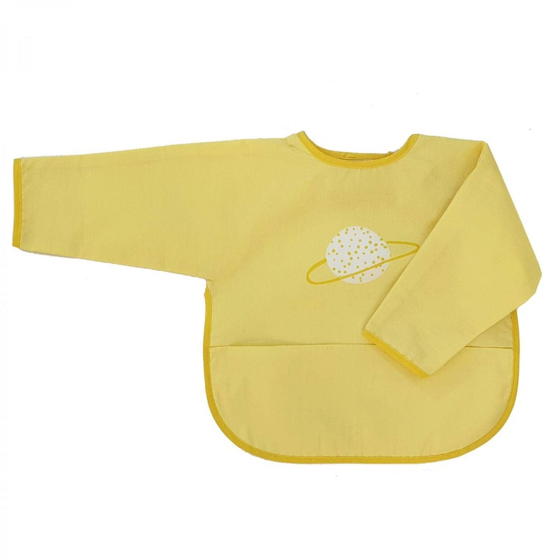 Organic Baby Bib With Sleeves – Yellow Planet