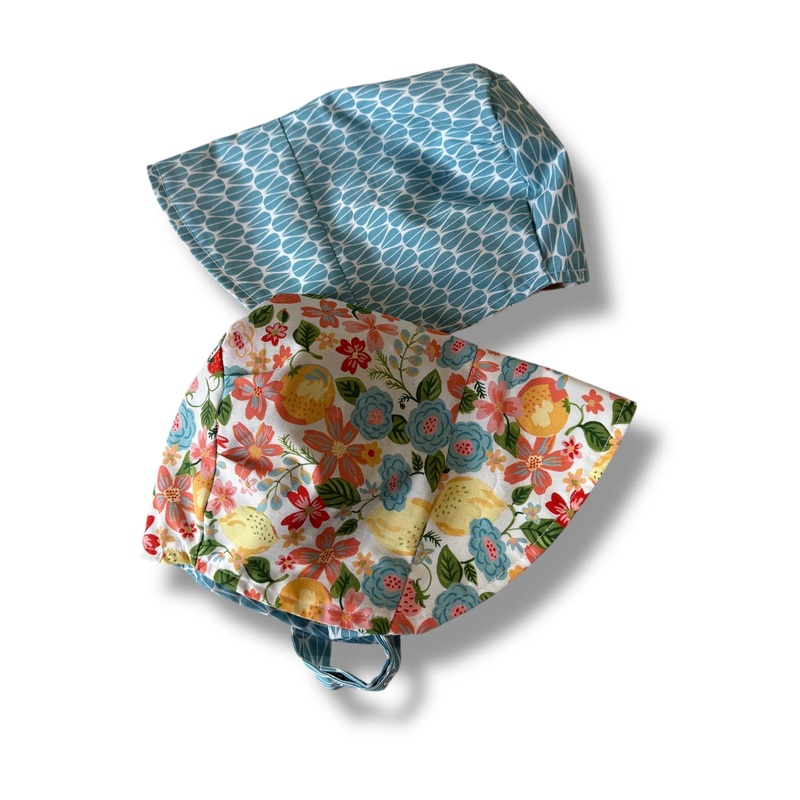 Organic Reversible EcoBonnet Sun Hat – Esmerelda 0-3 months/XXS