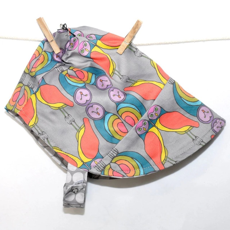 Organic Reversible EcoBonnet Sun Hat – Owlegance 0-3 months/XXS