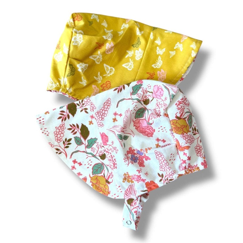 Organic Reversible EcoBonnet Sun Hat – Peace 0-3 months/XXS