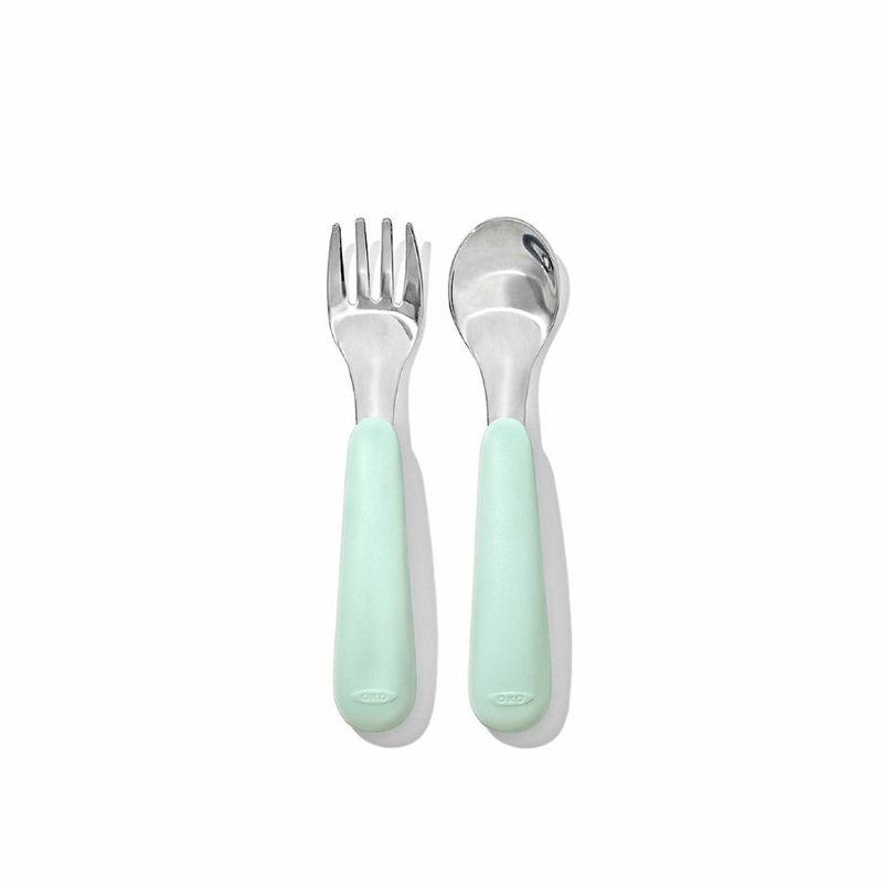 Stainless Steel Fork + Spoon Set – Opal